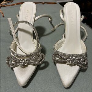 Billini elope heels in satin white
